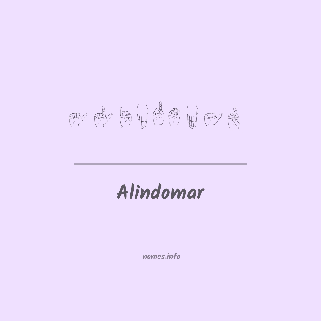 Alindomar em Libras
