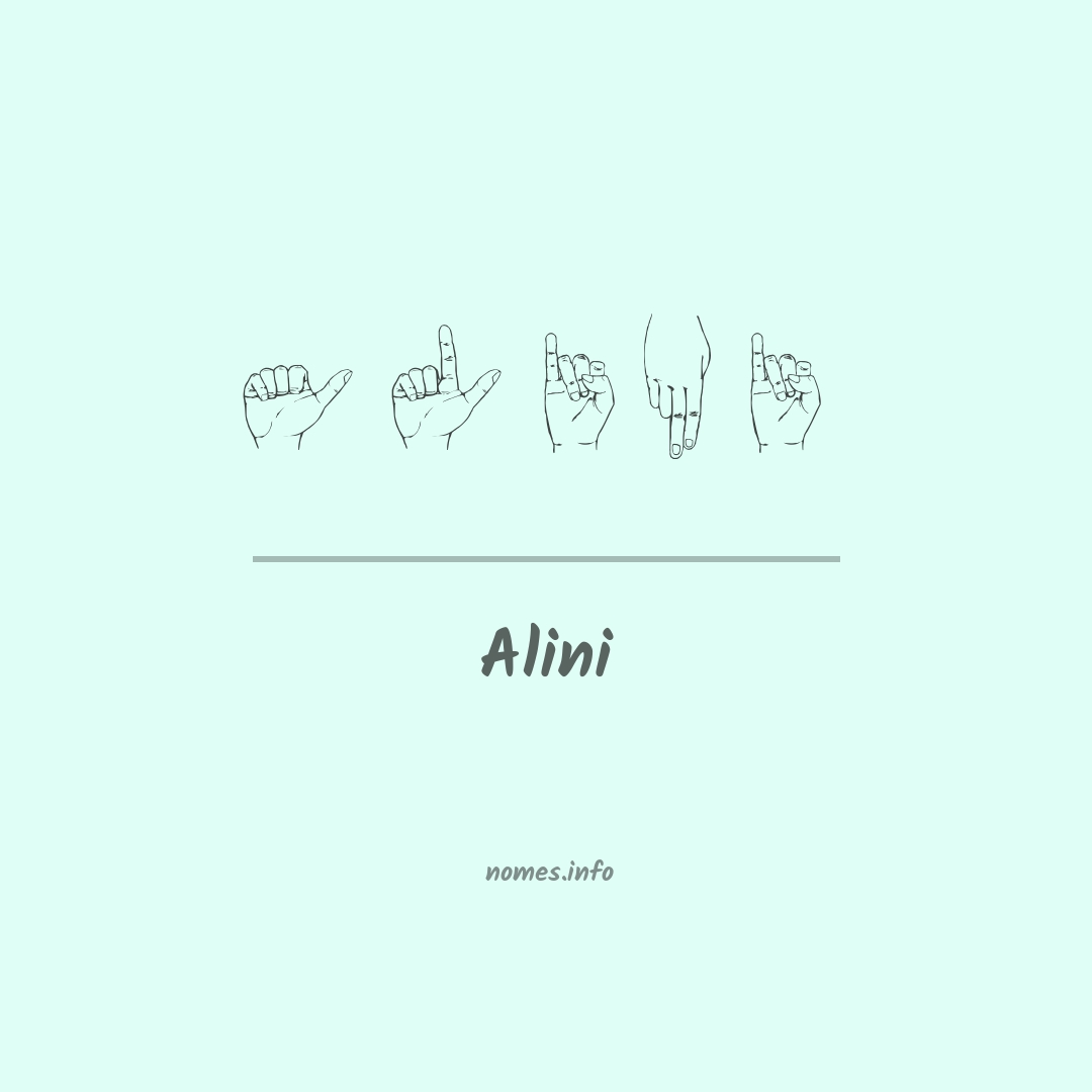 Alini em Libras