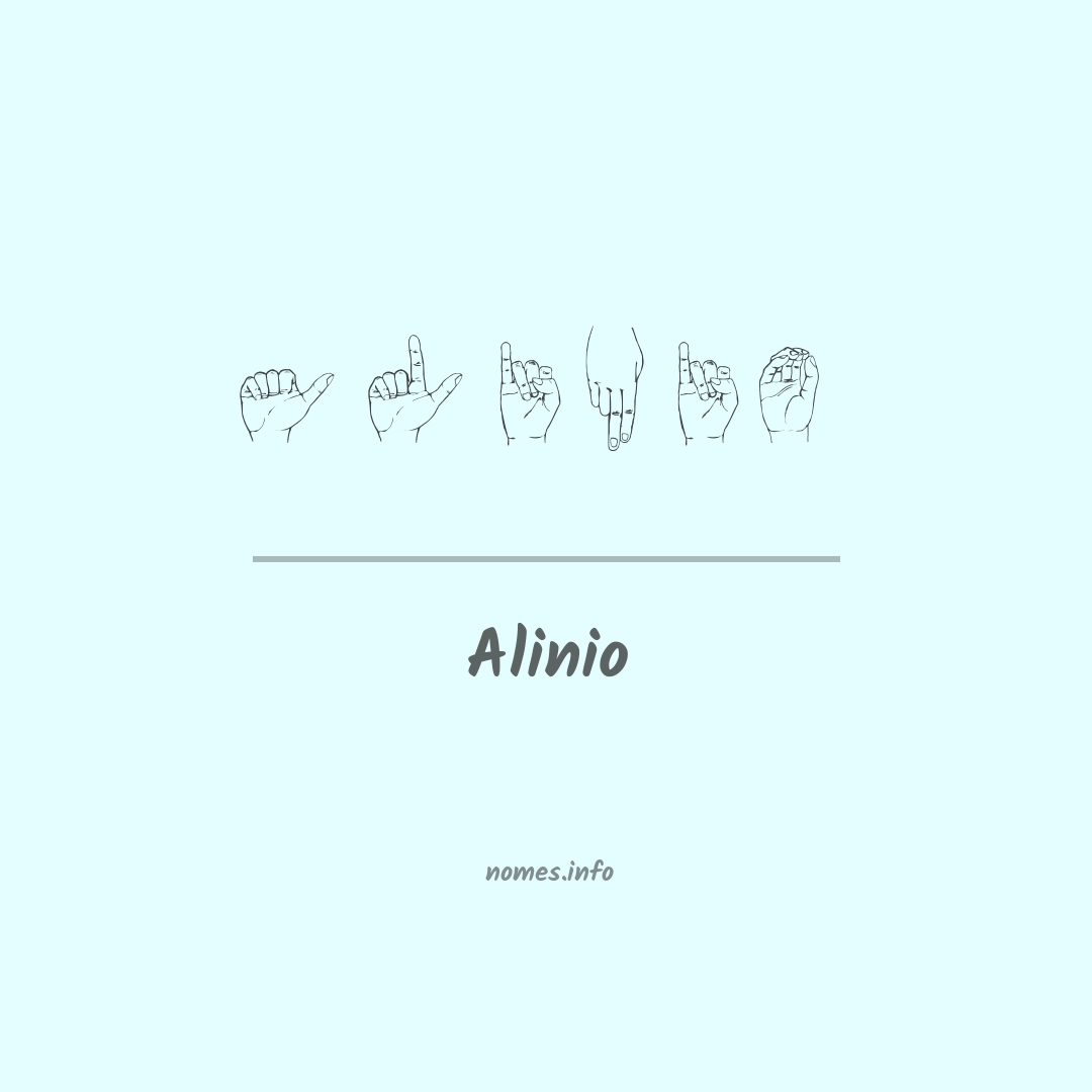 Alinio em Libras
