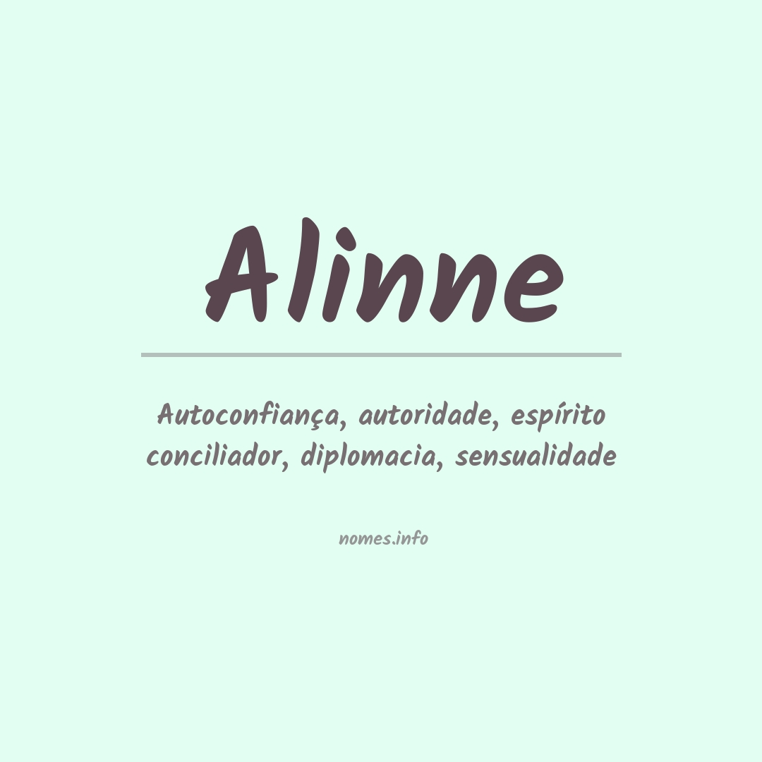 Significado do nome Alinne