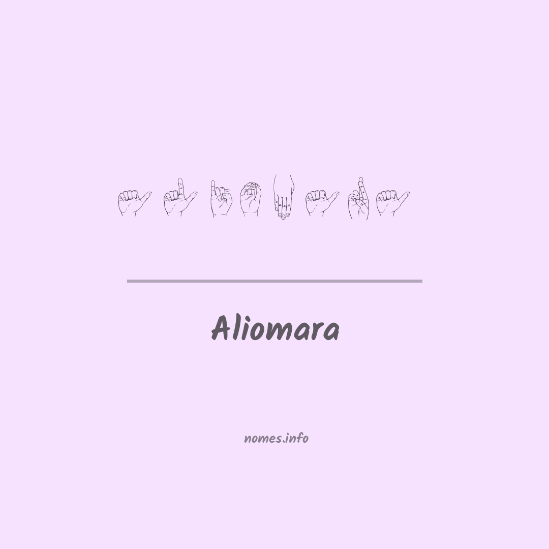 Aliomara em Libras
