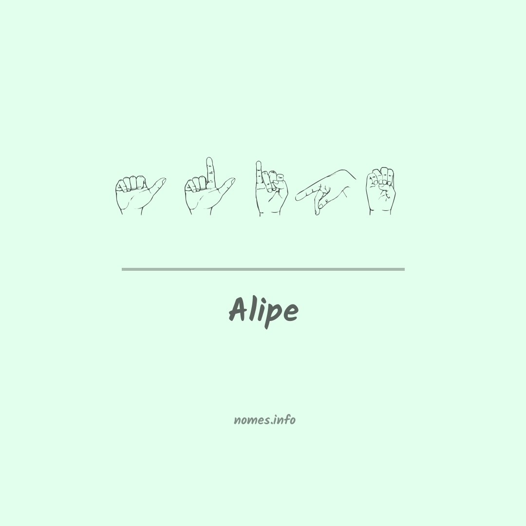 Alipe em Libras