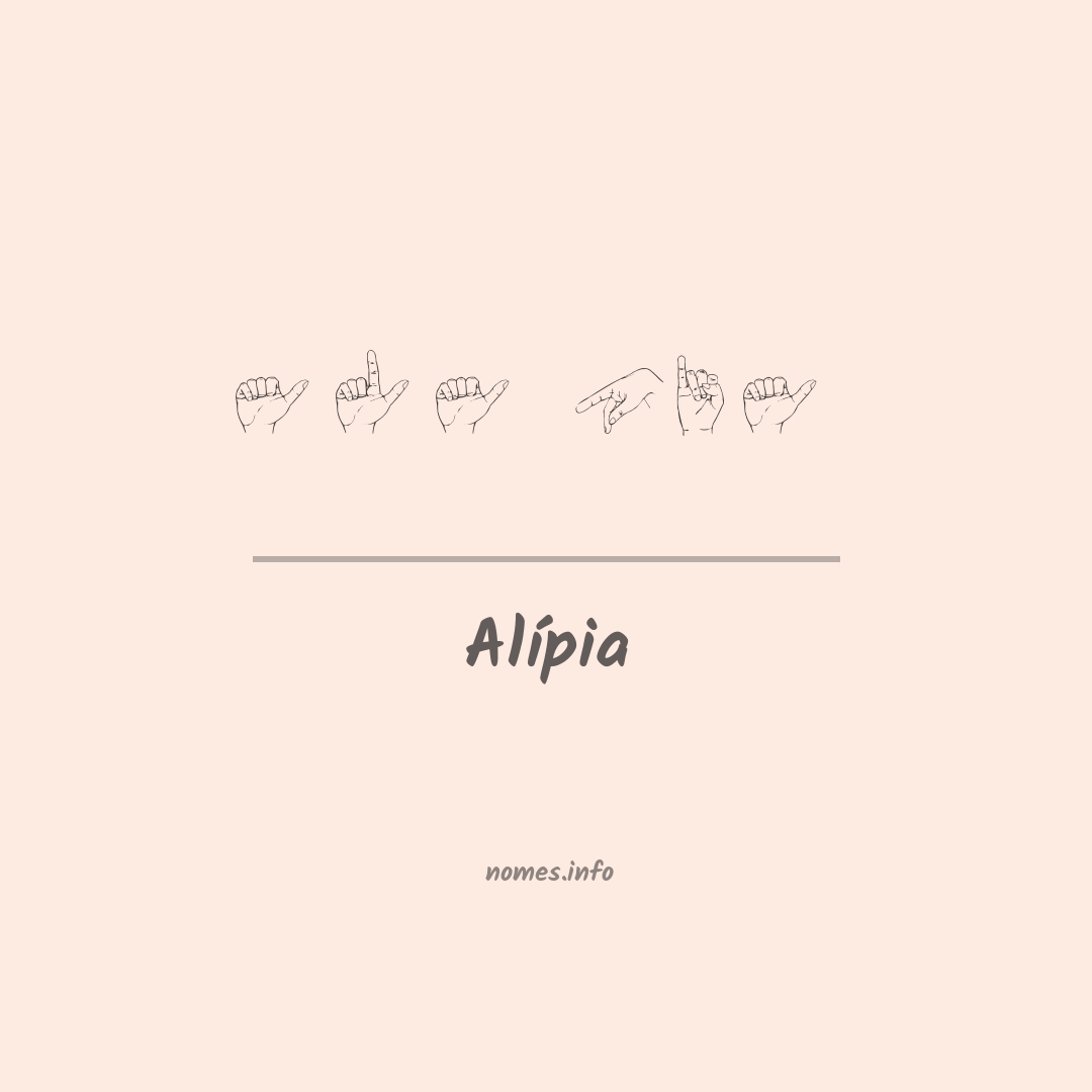 Alípia em Libras