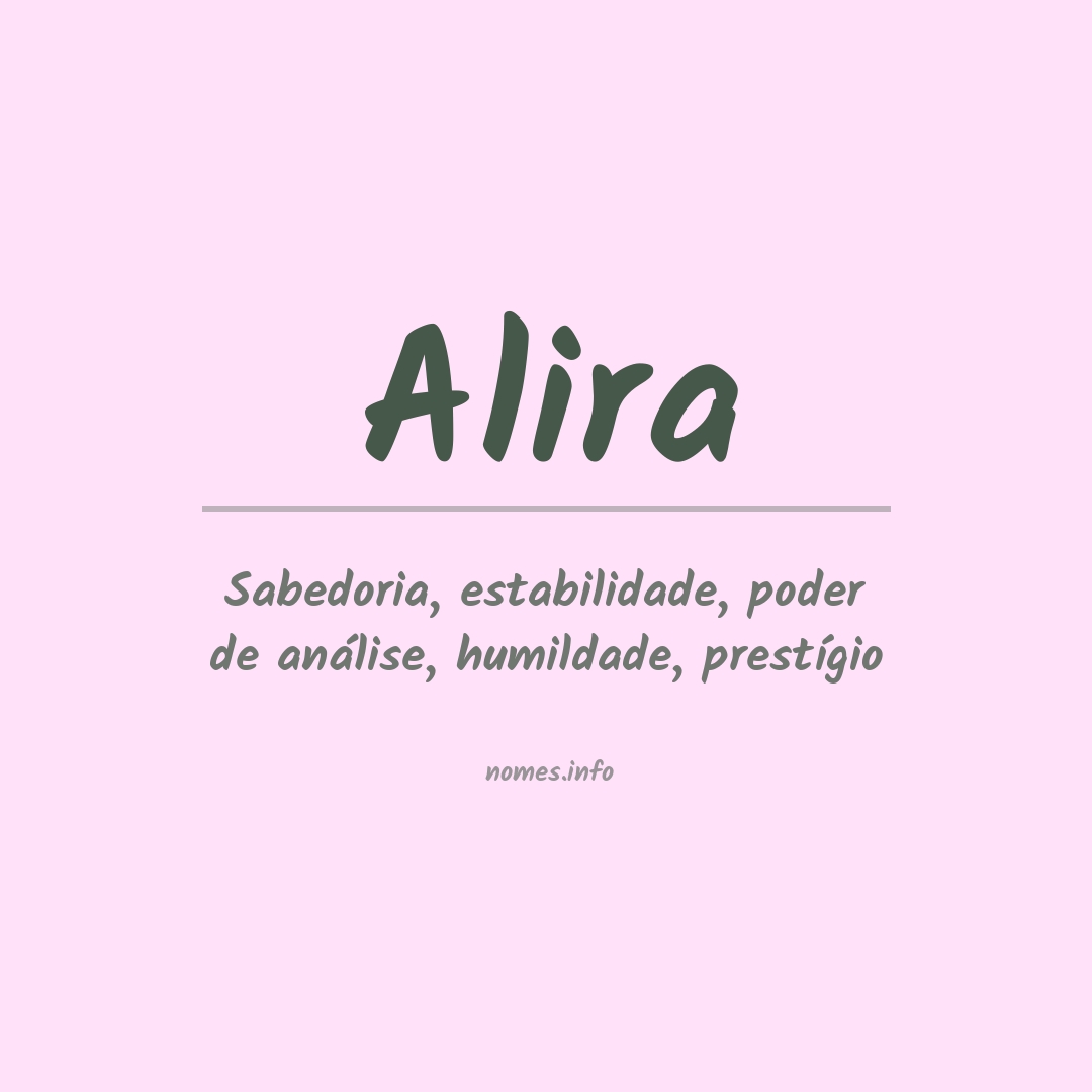 Significado do nome Alira