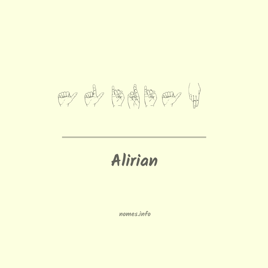Alirian em Libras