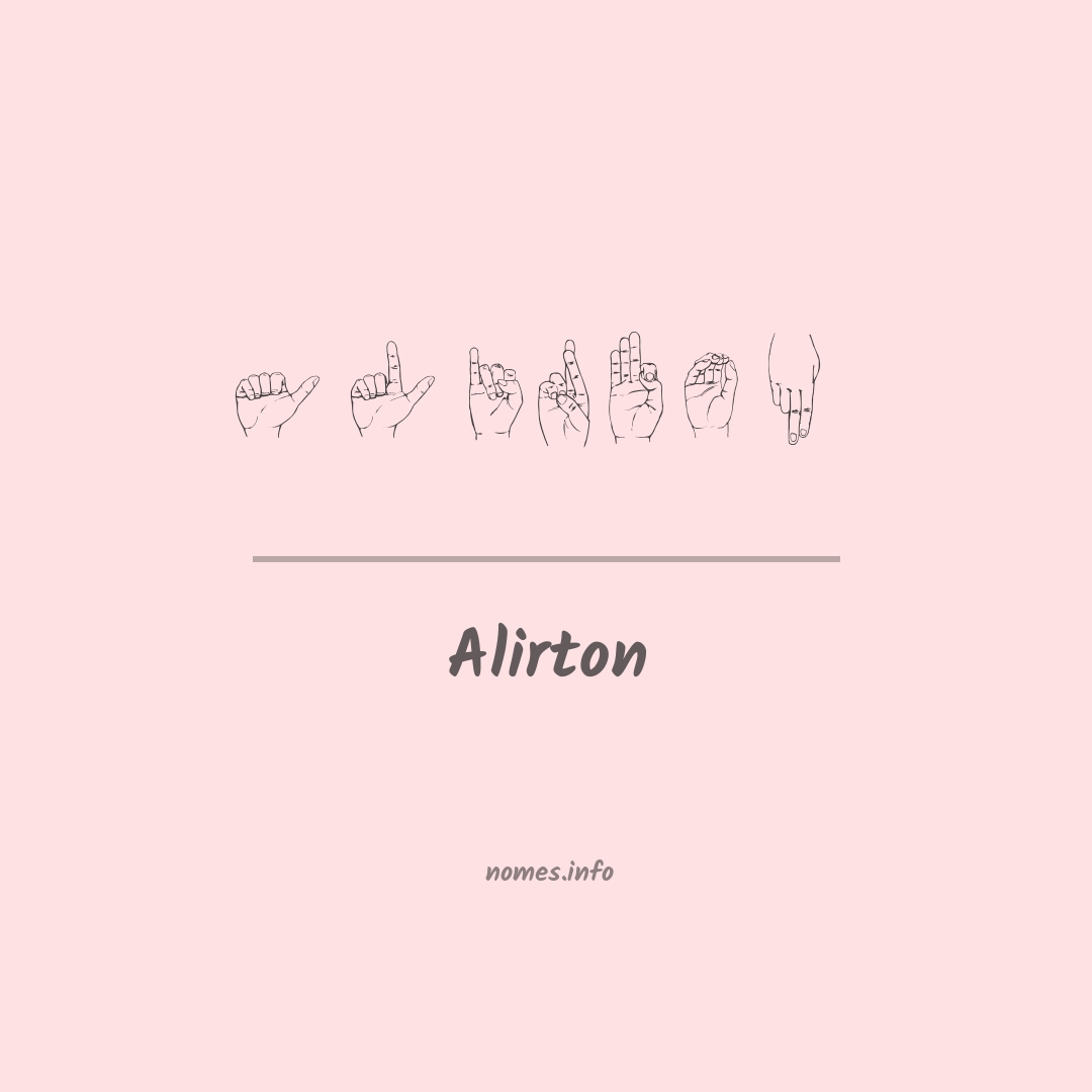 Alirton em Libras