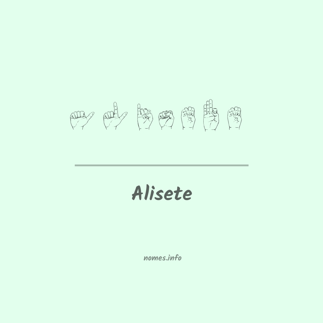 Alisete em Libras