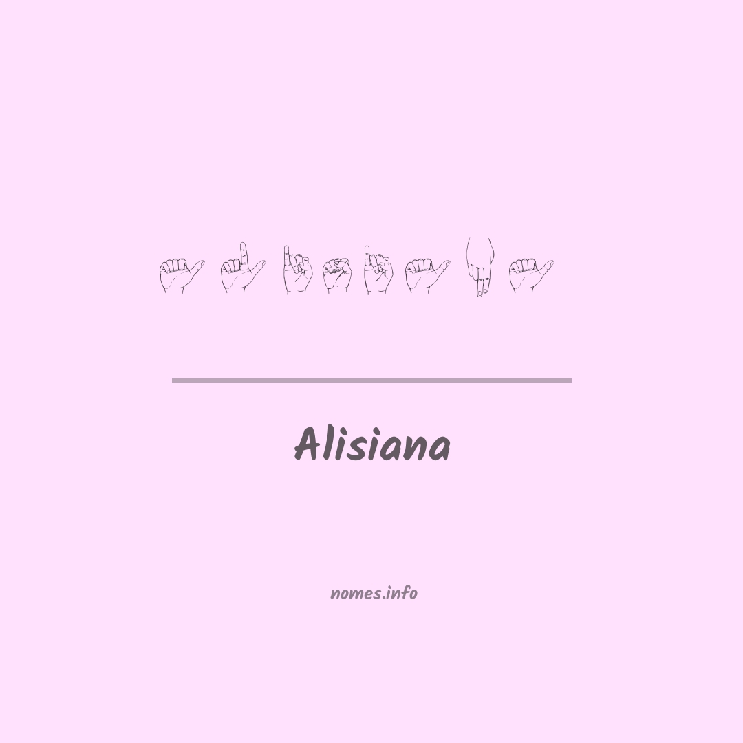 Alisiana em Libras