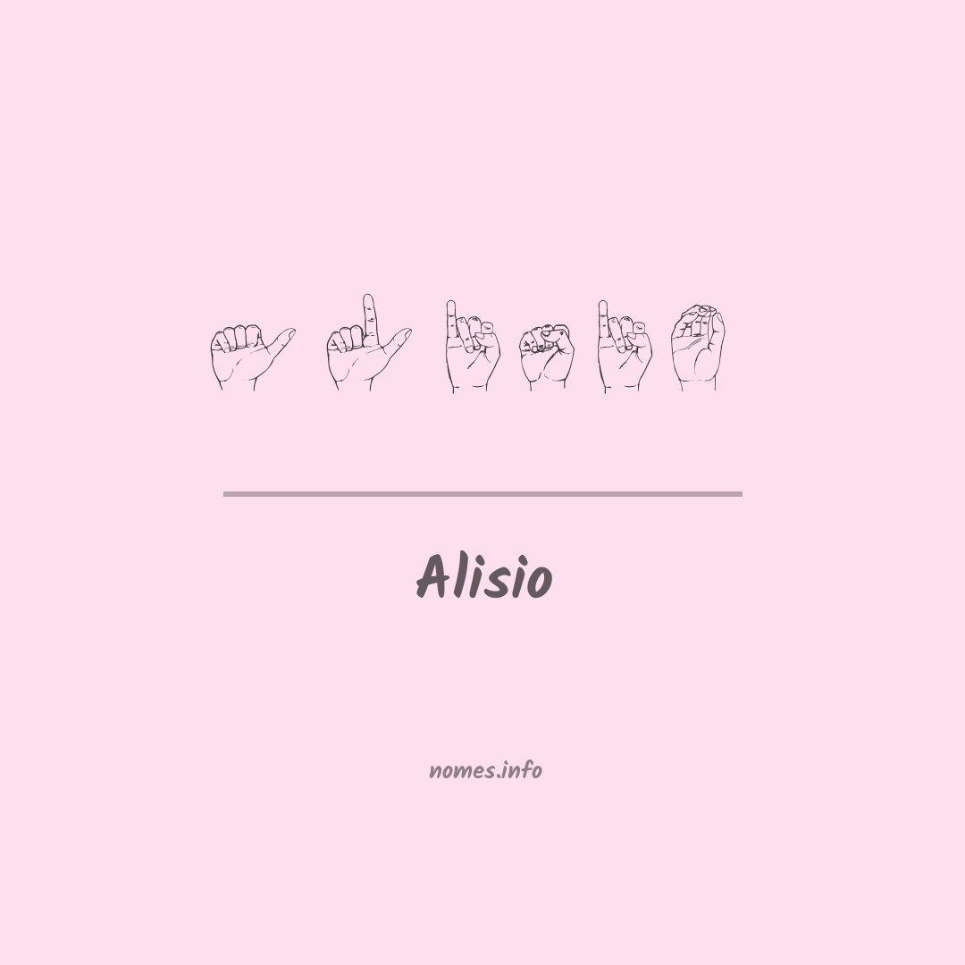 Alisio em Libras