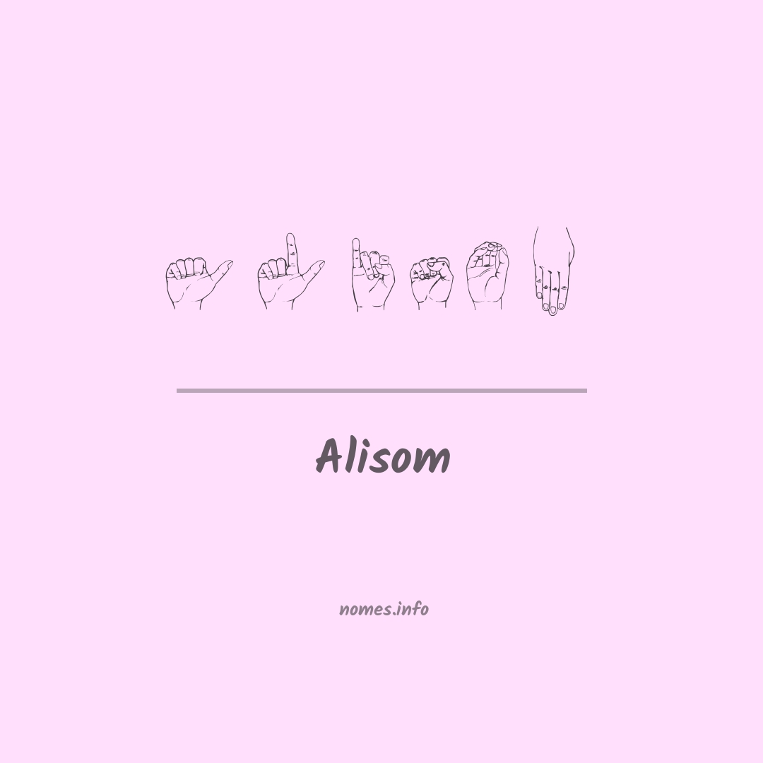 Alisom em Libras