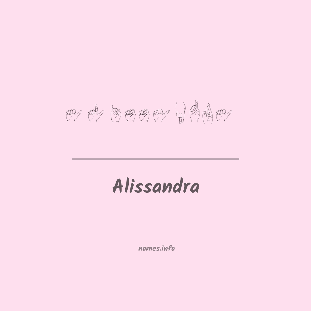 Alissandra em Libras