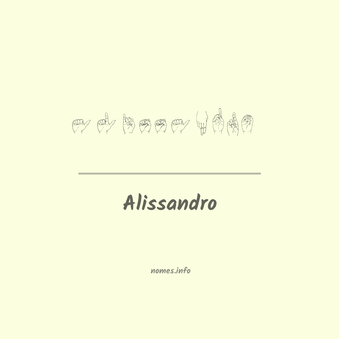 Alissandro em Libras