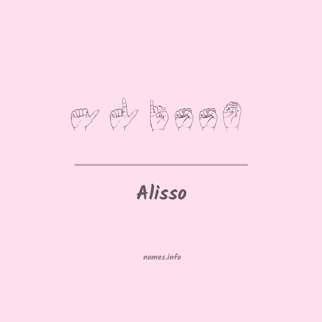 Alisso em Libras