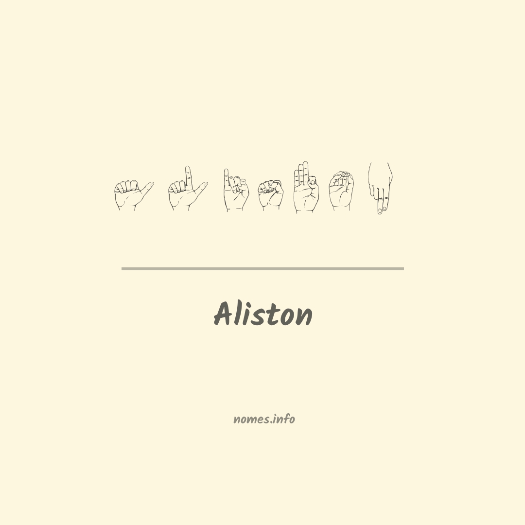 Aliston em Libras