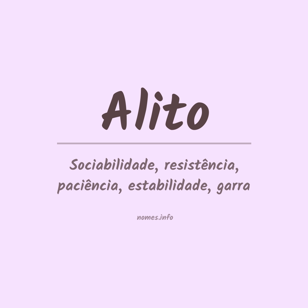 Significado do nome Alito