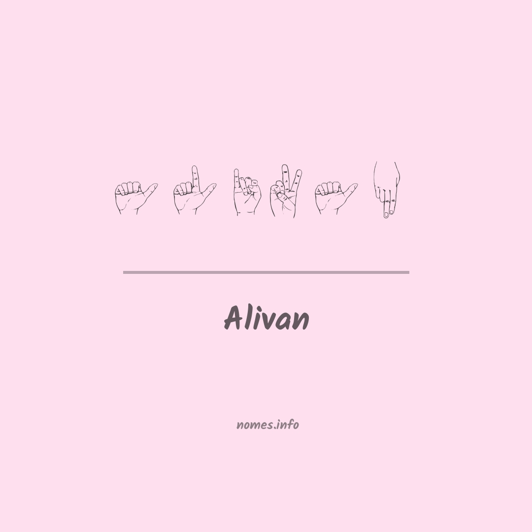 Alivan em Libras