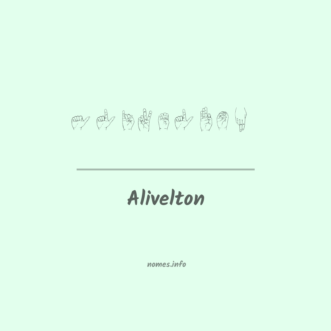 Alivelton em Libras