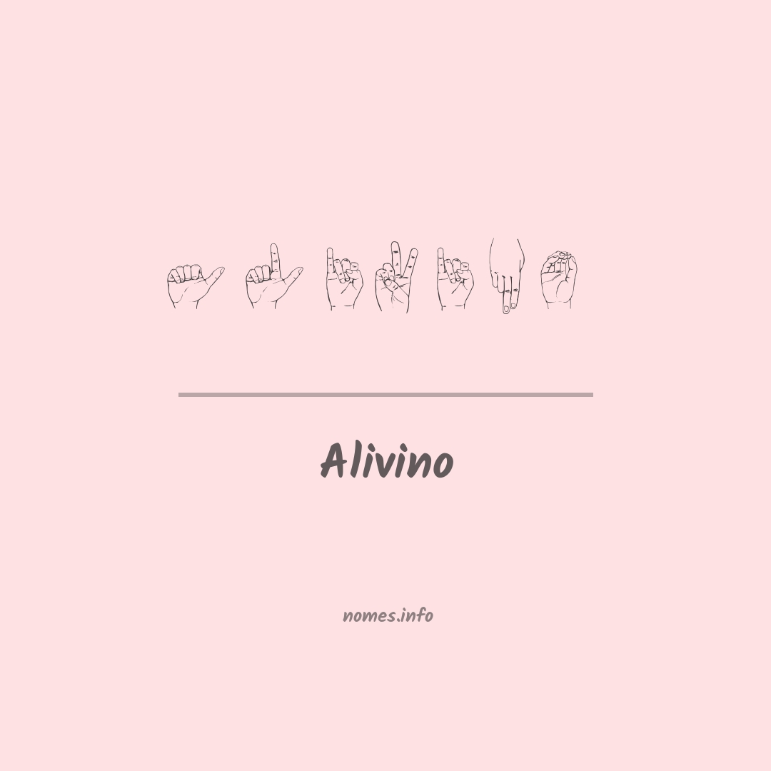 Alivino em Libras