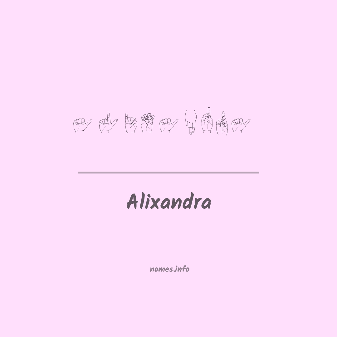 Alixandra em Libras
