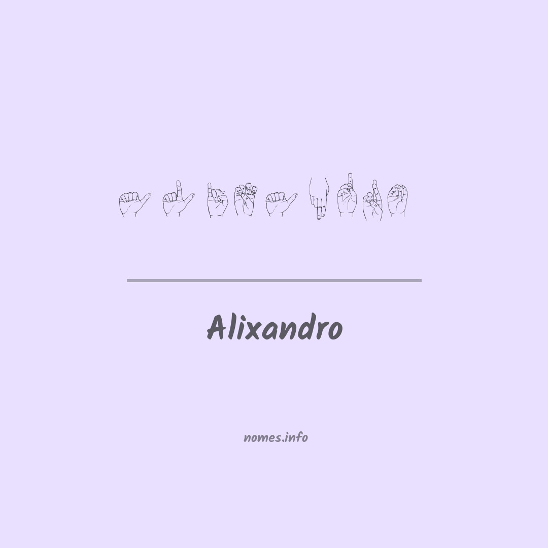 Alixandro em Libras