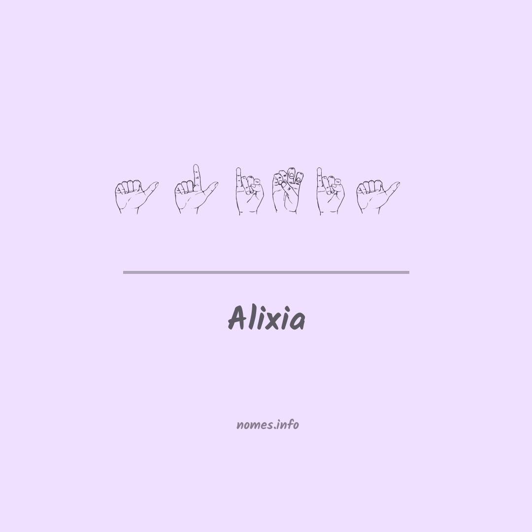 Alixia em Libras