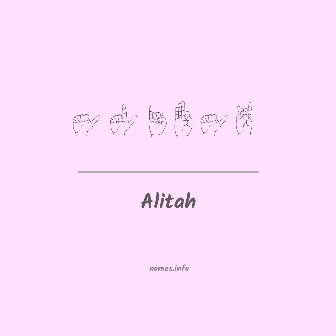 Alitah em Libras