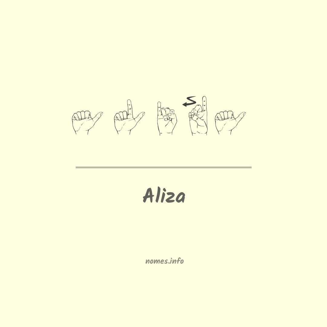 Aliza em Libras