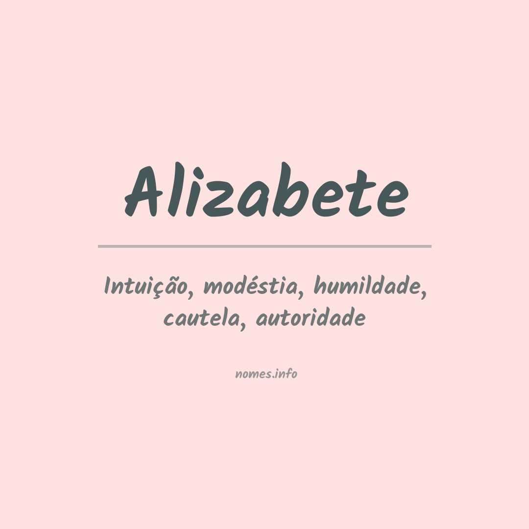 Significado do nome Alizabete