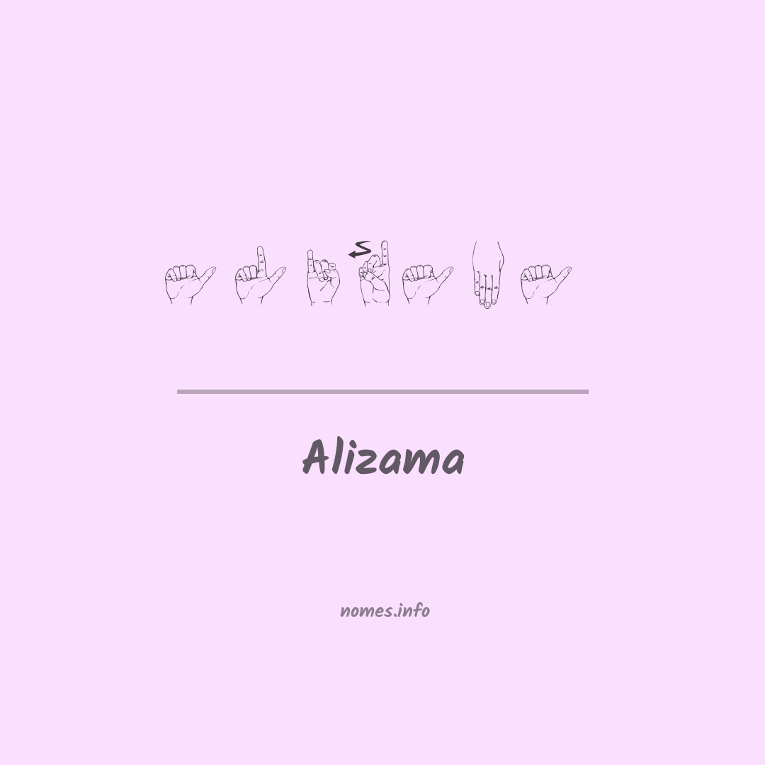 Alizama em Libras