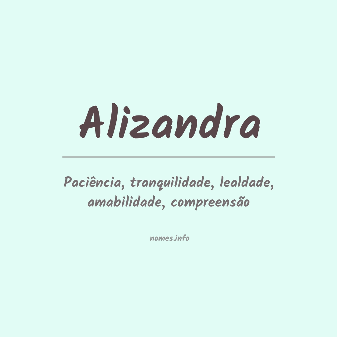 Significado do nome Alizandra