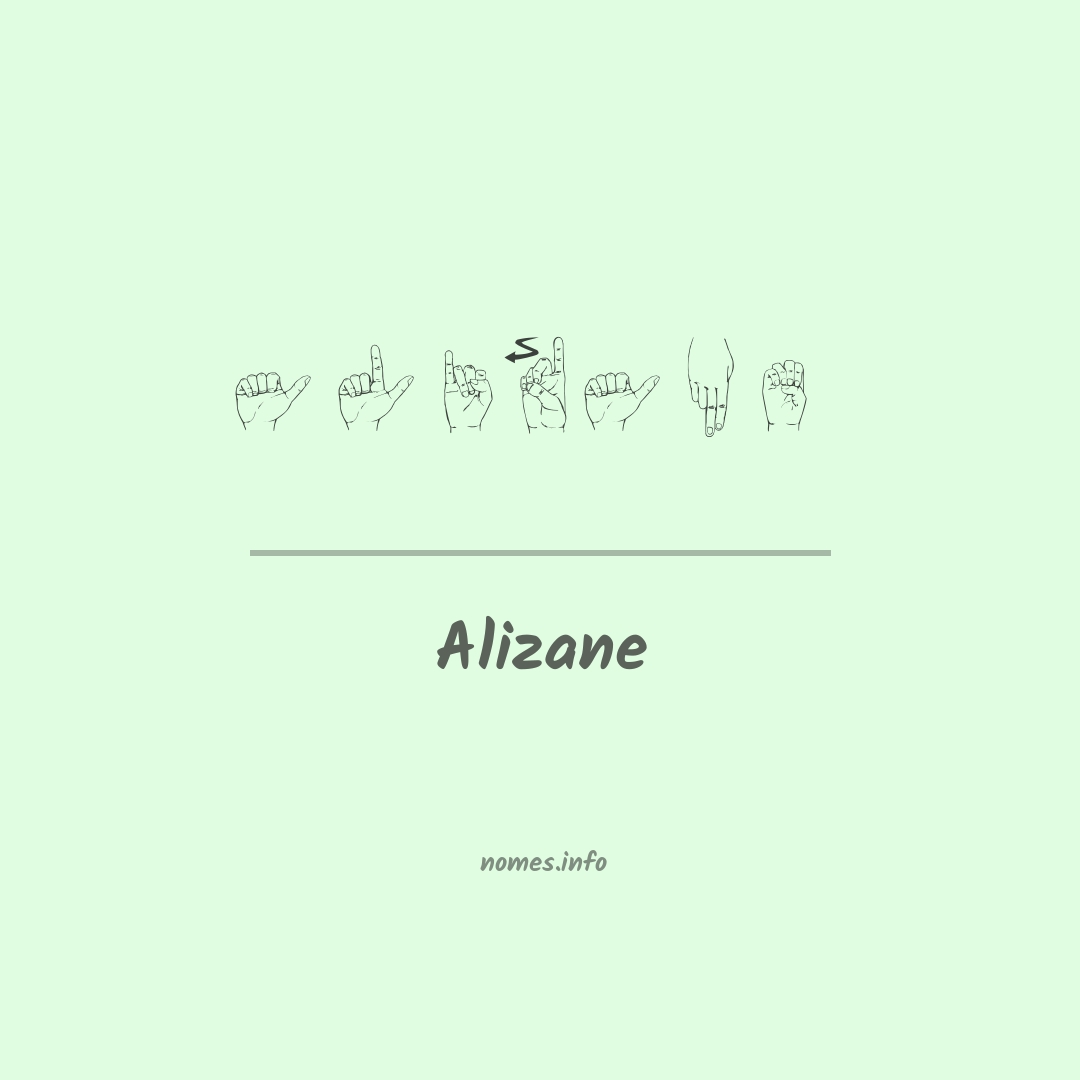 Alizane em Libras