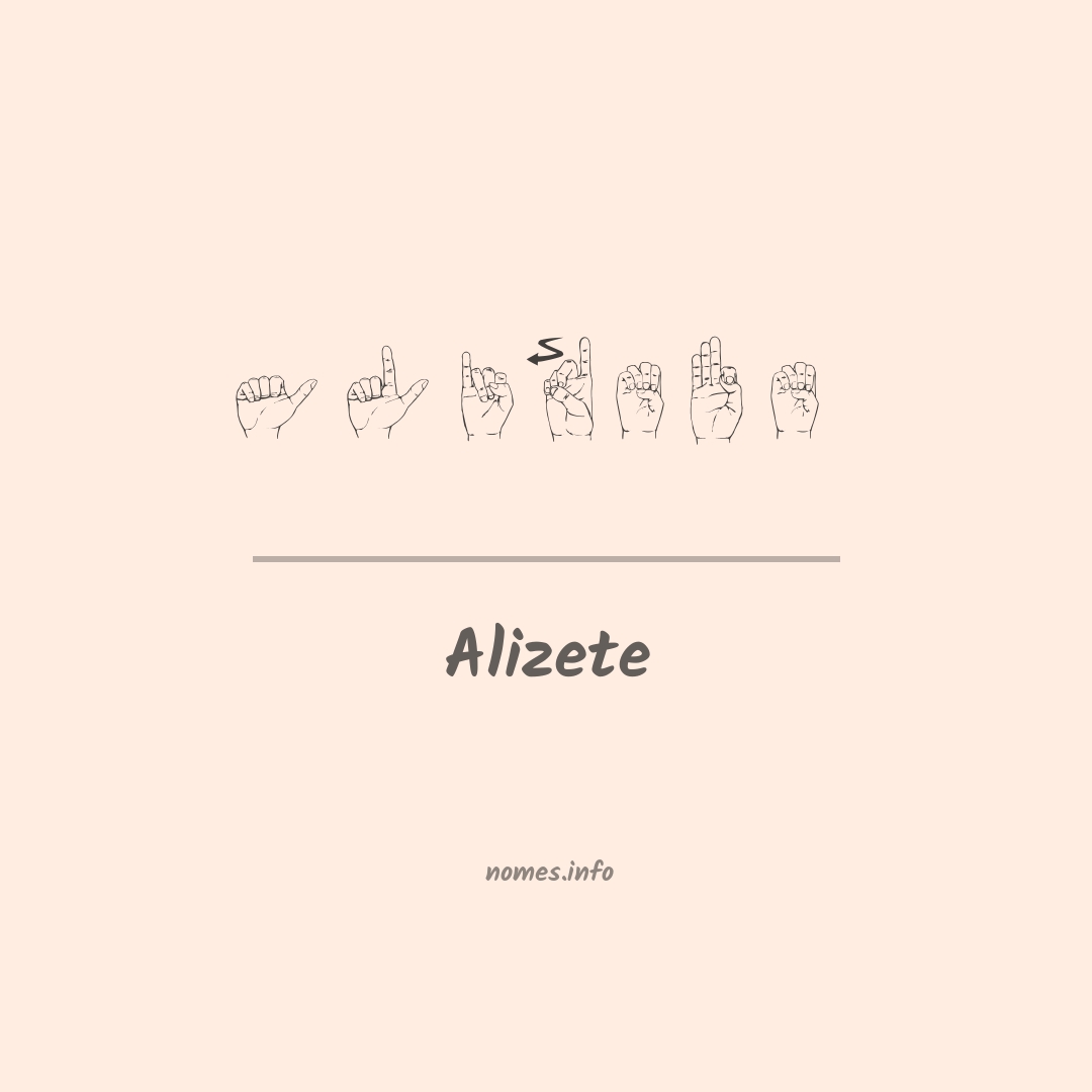 Alizete em Libras