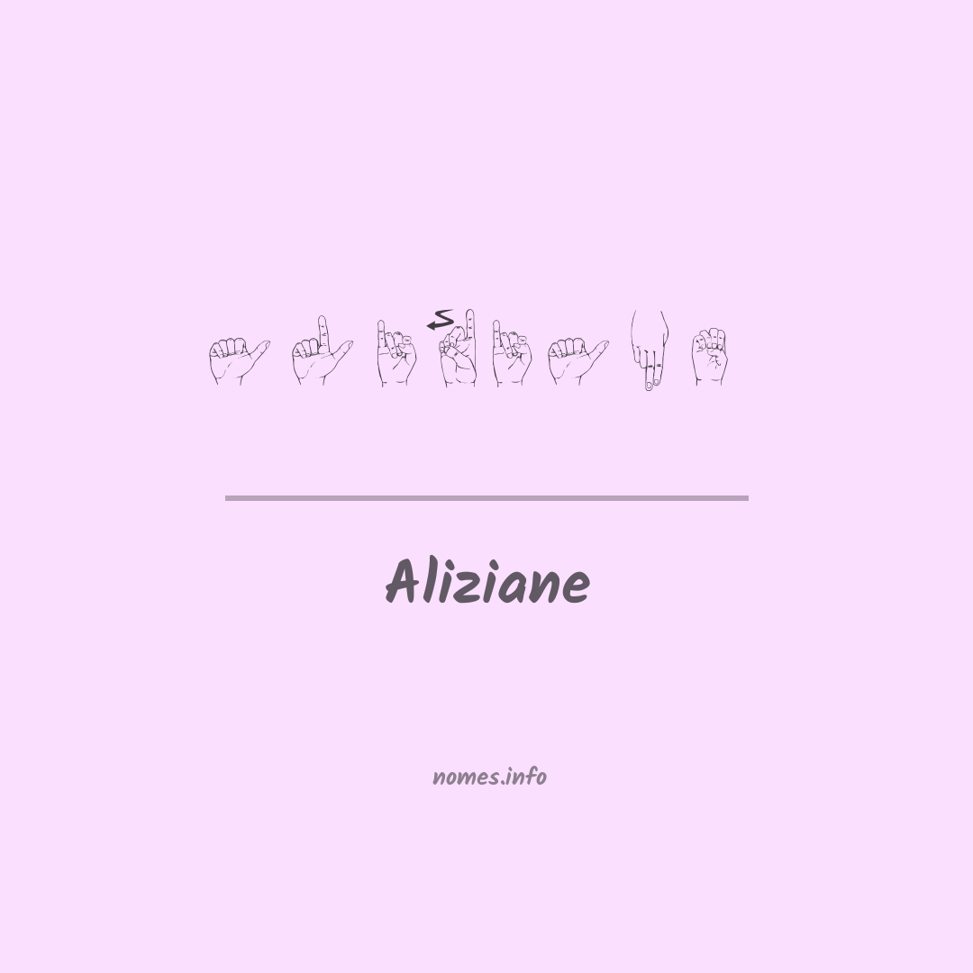Aliziane em Libras