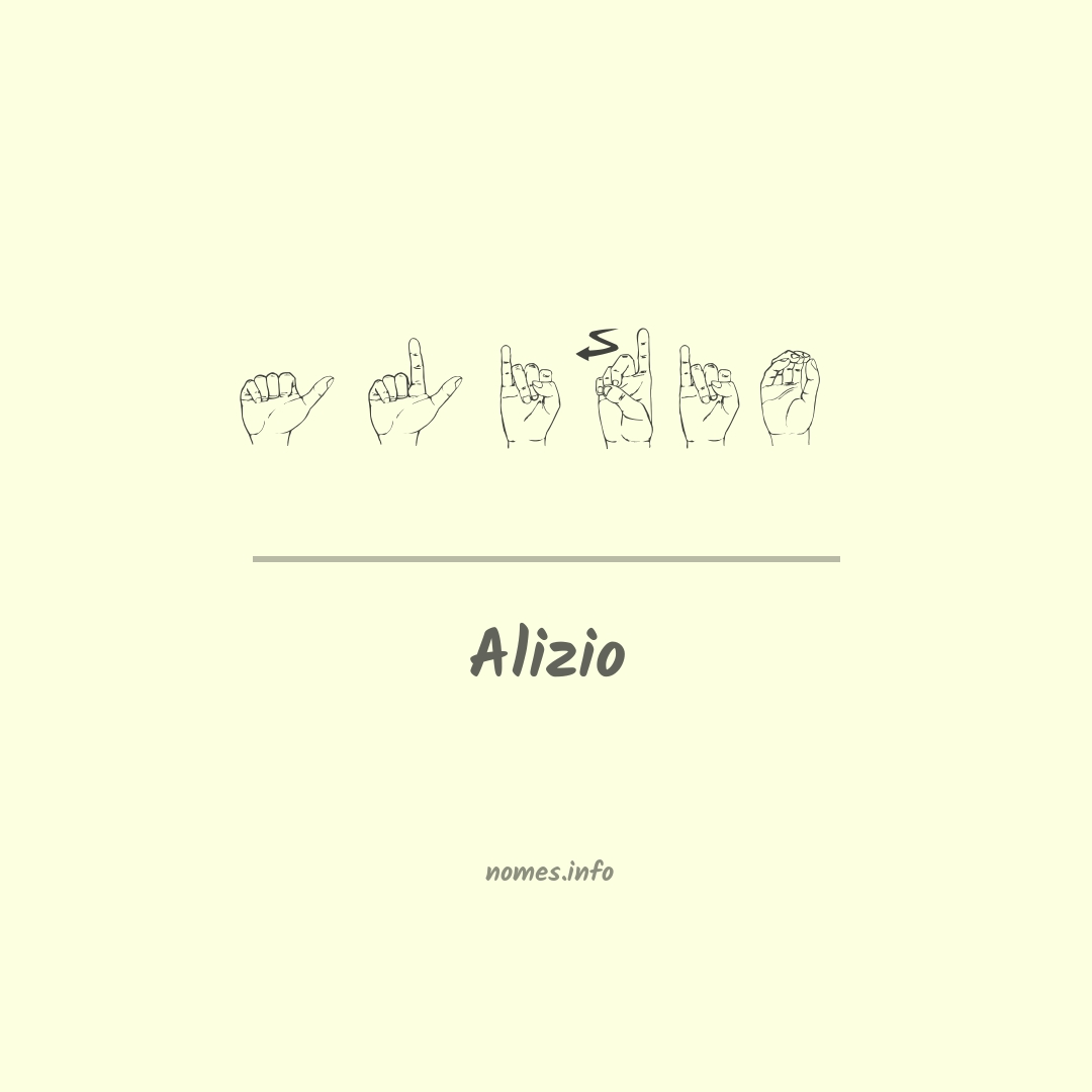 Alizio em Libras