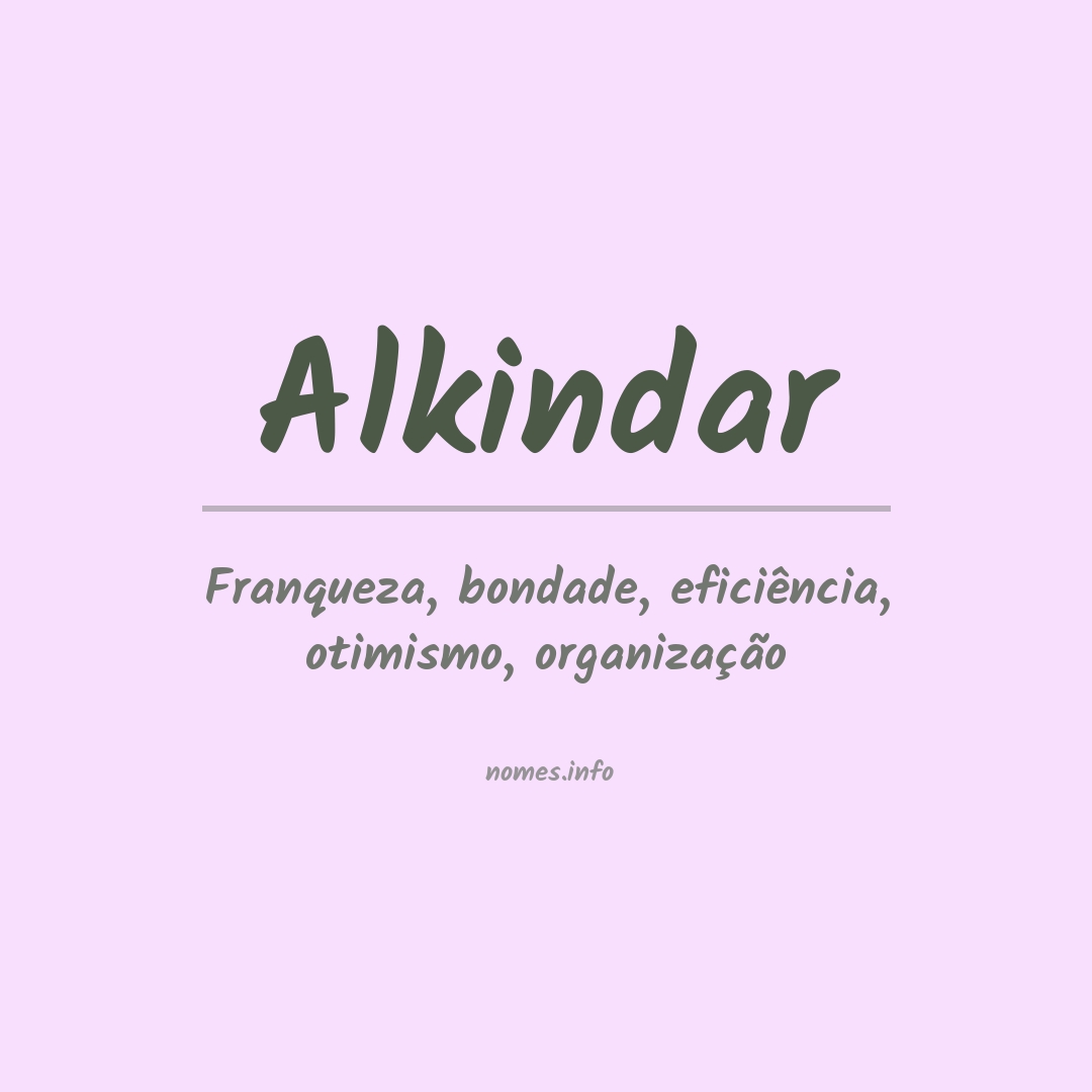 Significado do nome Alkindar