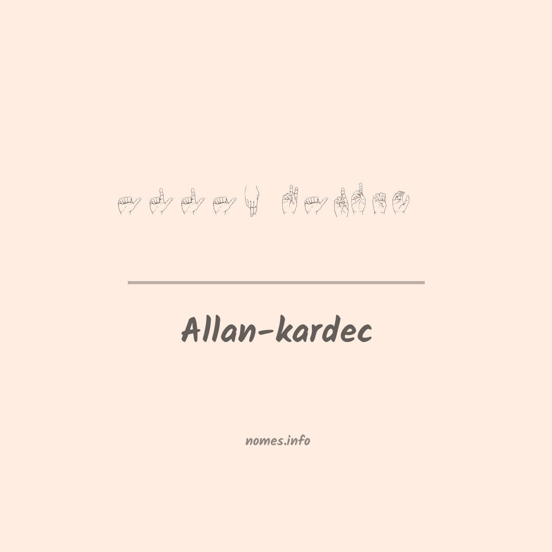 Allan-kardec em Libras