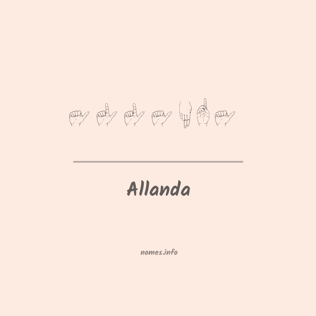 Allanda em Libras