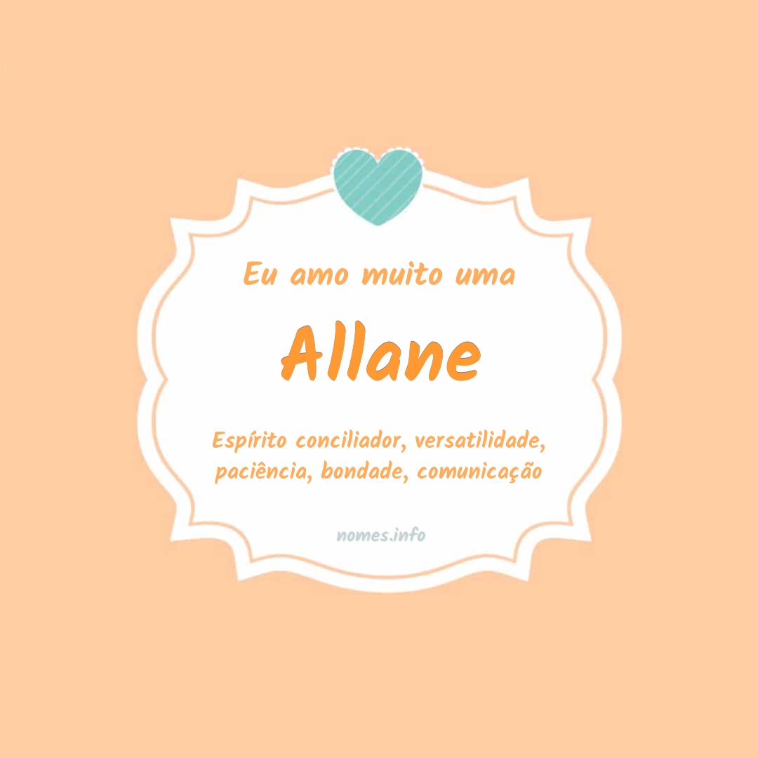 Eu amo muito Allane