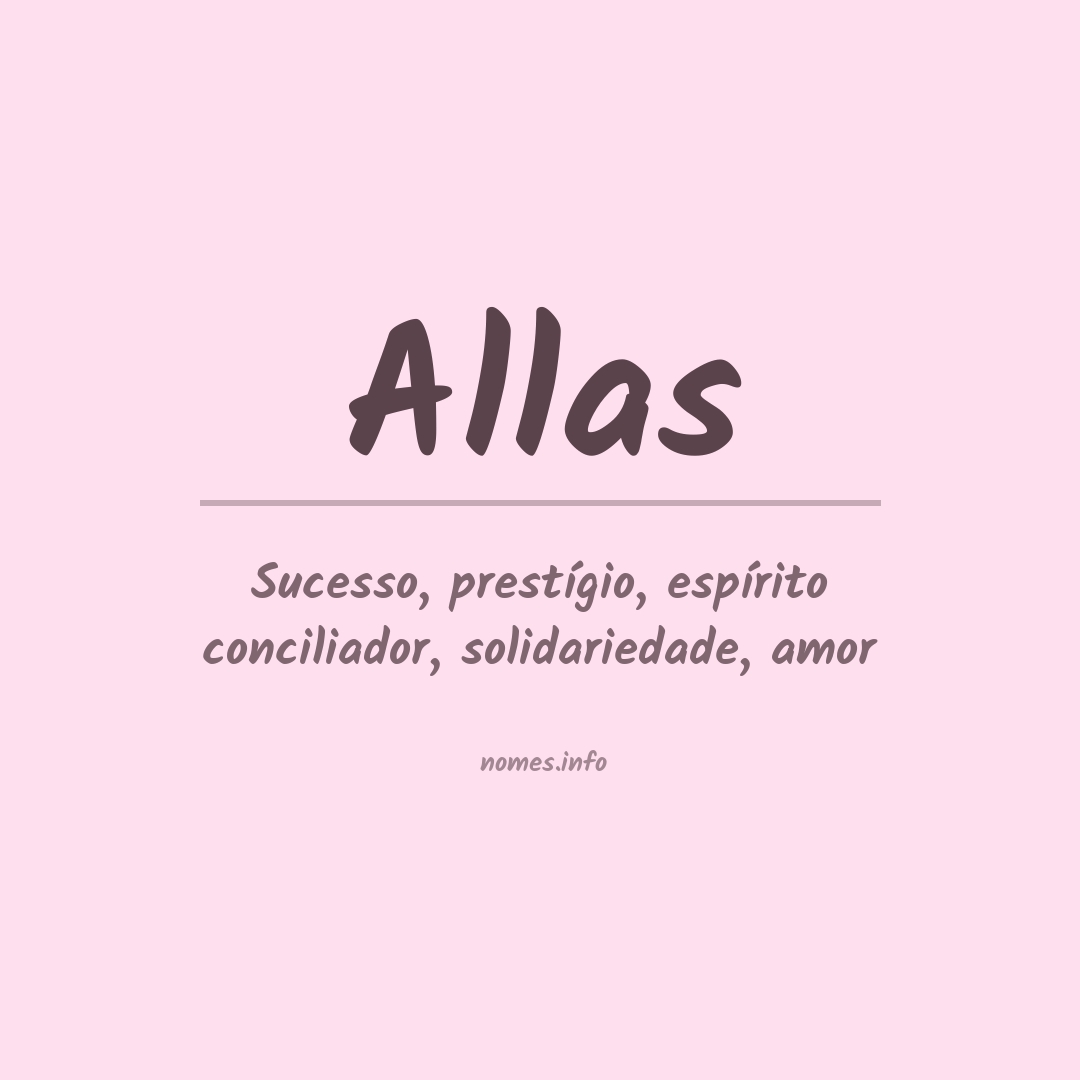 Significado do nome Allas