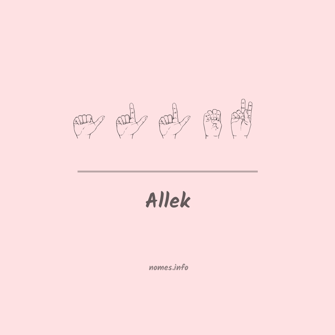 Allek em Libras