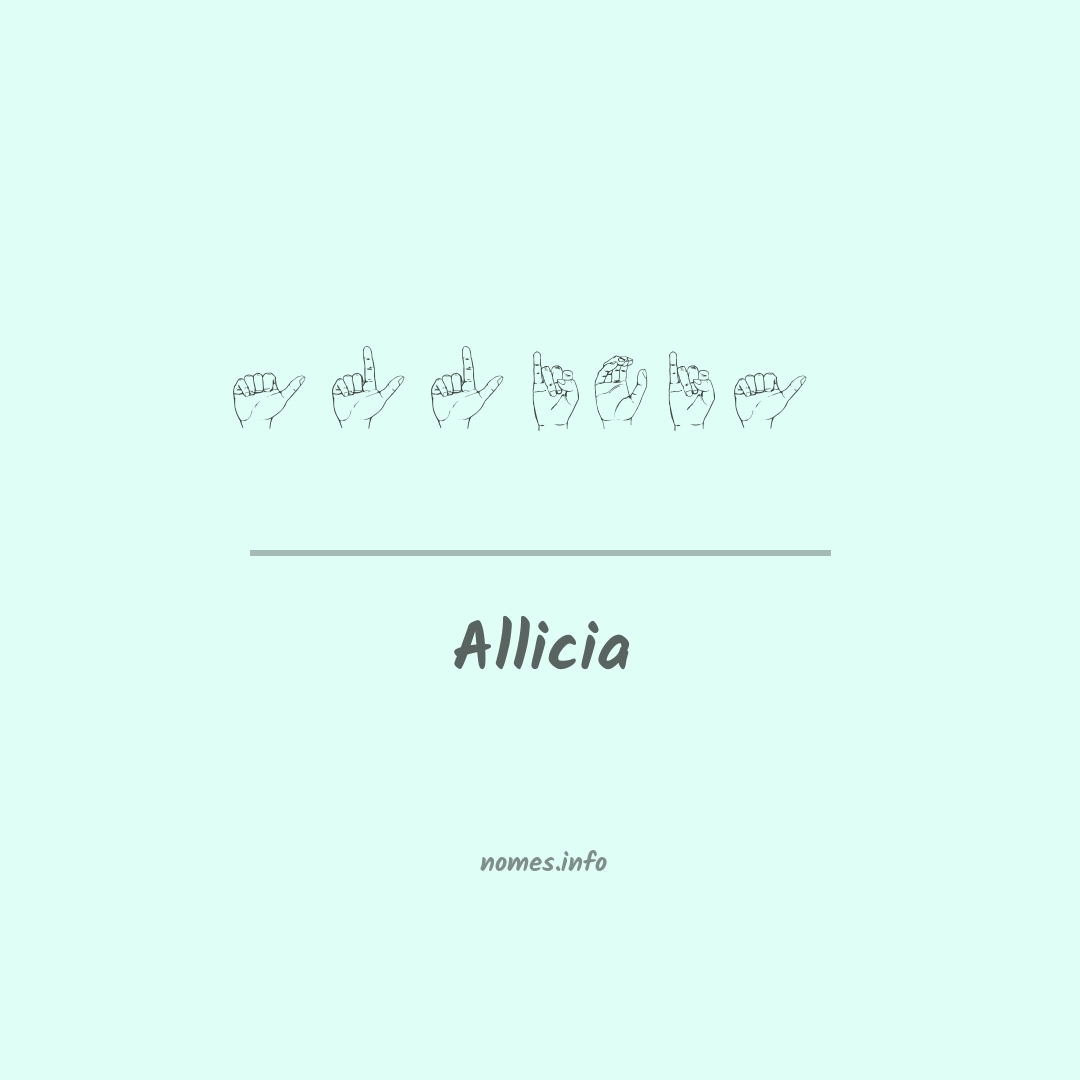 Allicia em Libras
