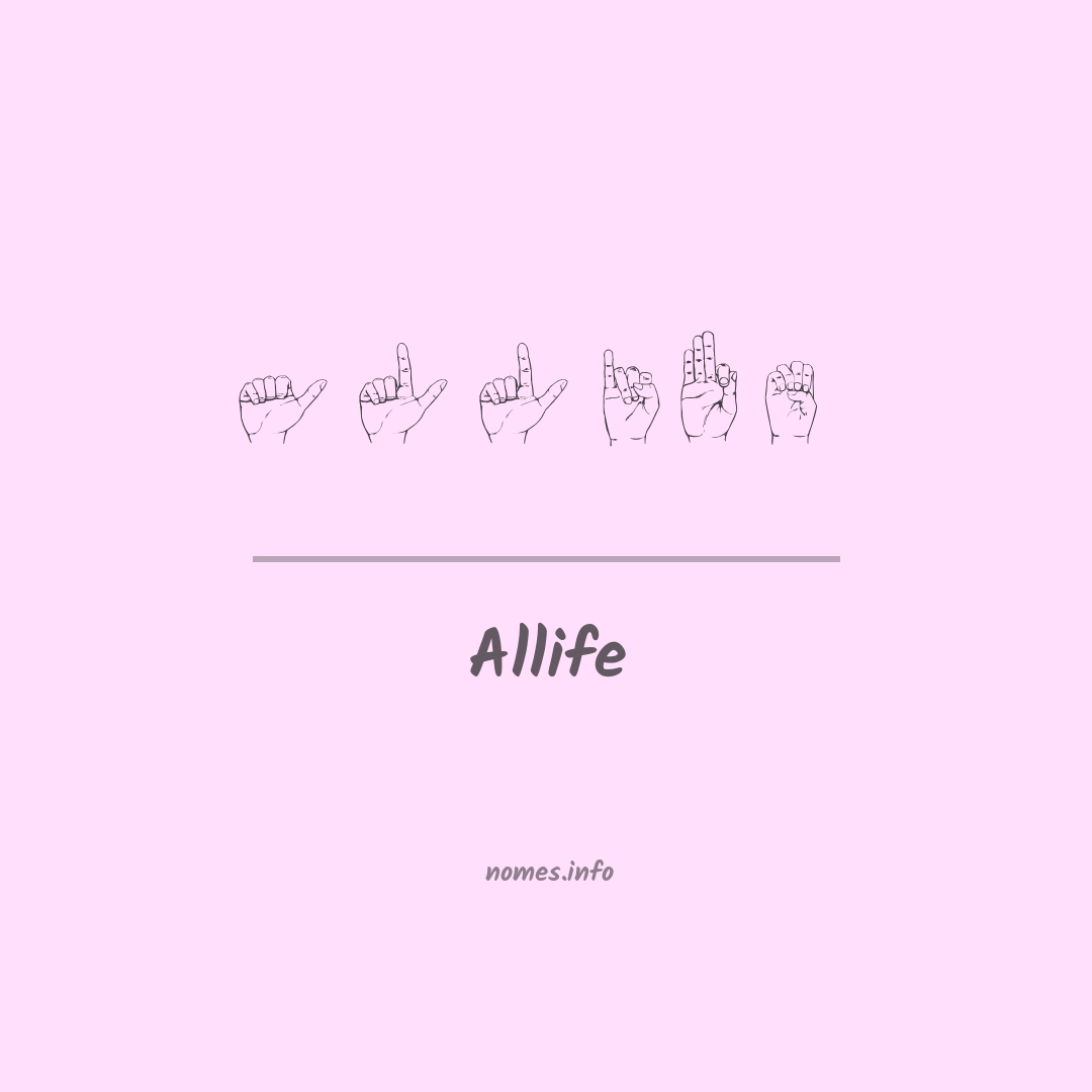 Allife em Libras