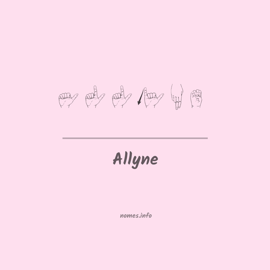 Allyne em Libras