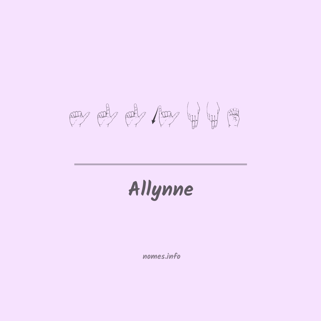 Allynne em Libras