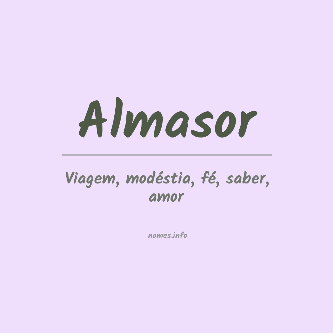 Significado do nome Almasor