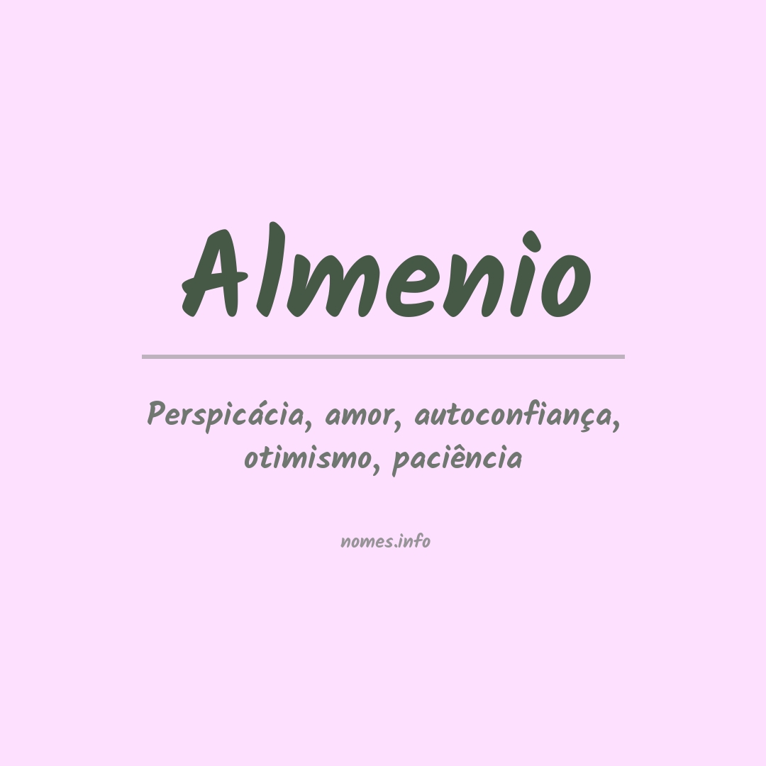 Significado do nome Almenio