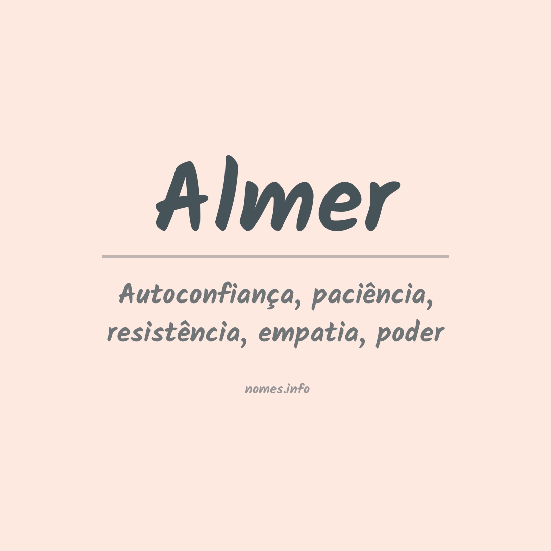 Significado do nome Almer
