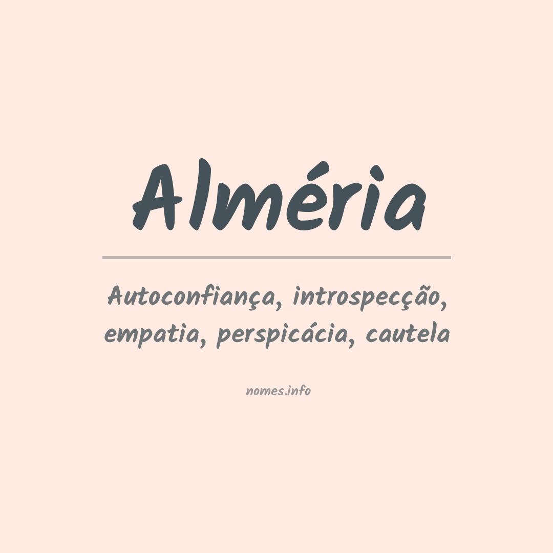 Significado do nome Alméria