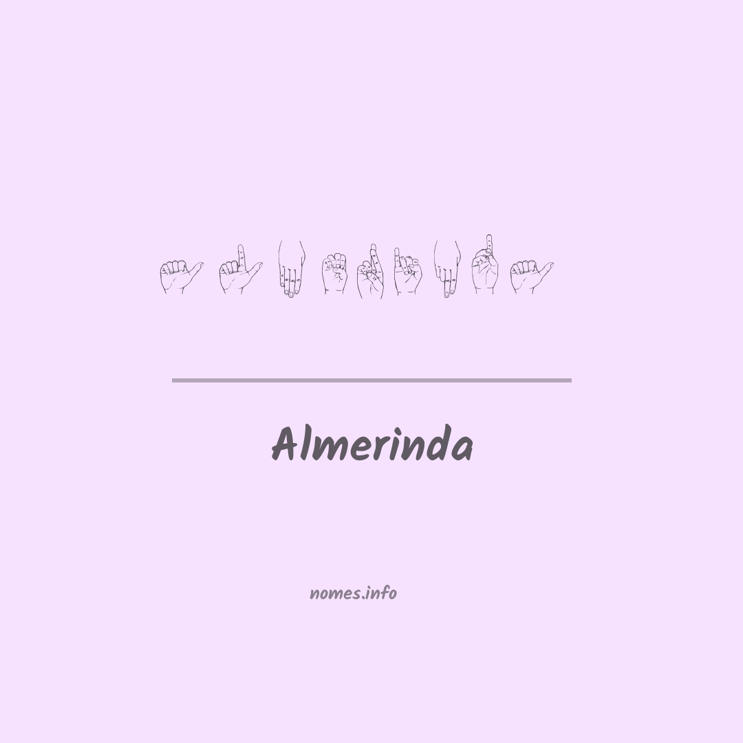 Almerinda em Libras