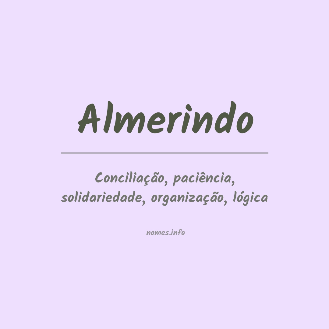 Significado do nome Almerindo